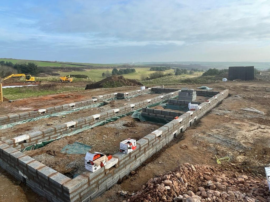 foundations of Willingcott  holiday home to buy, 
Devon, Woolacombe  