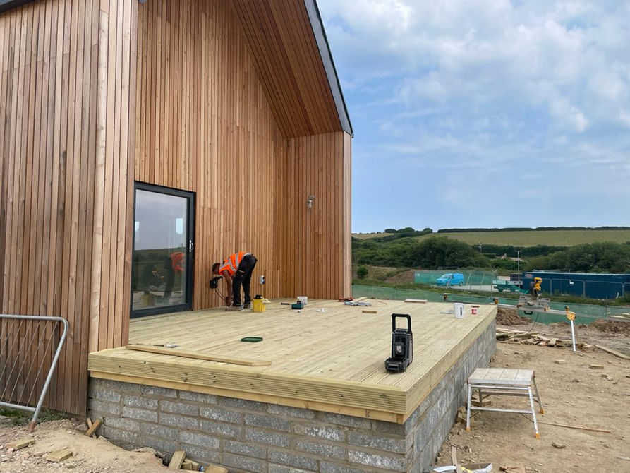 Construction of Willingcott holiday homes 