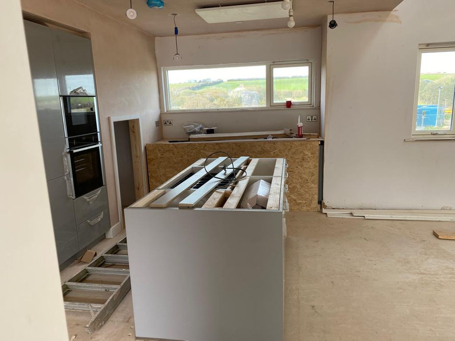 Luxury holiday home kitchen construction 