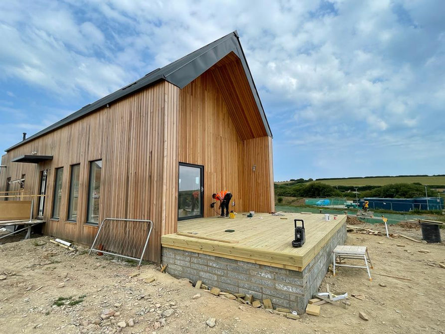 Building of Willingcott holiday homes