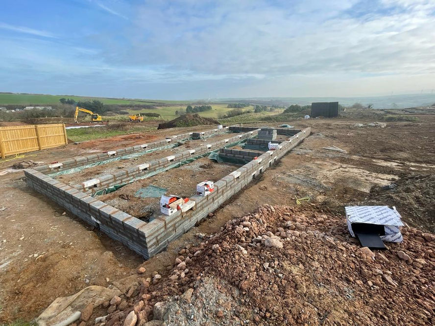 foundations of Willingcott  holiday home to buy, 
Devon, Woolacombe  