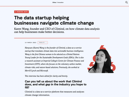 The data startup helping businesses navigate climate change