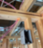 Pink wires are PoE camera wires.  One per camera for power and video.