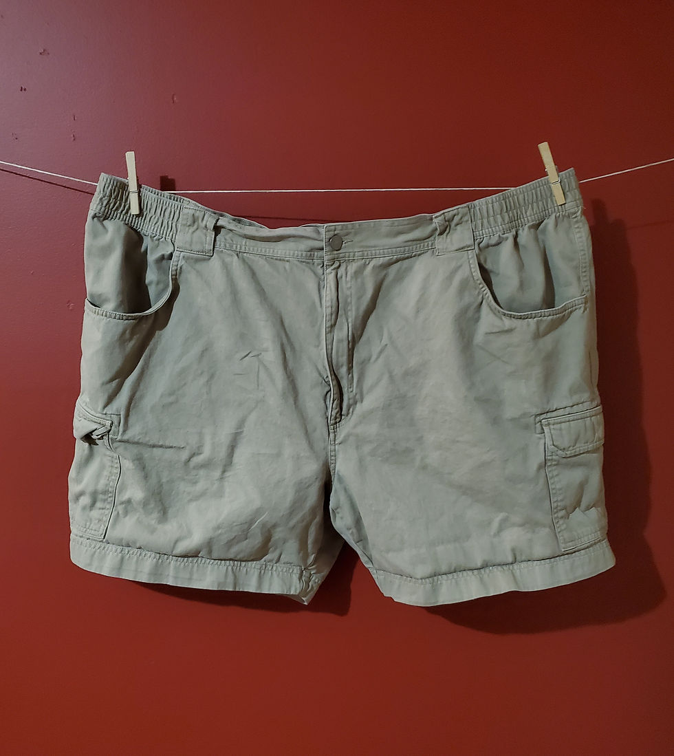 Roundtree & Yorke Khaki Utility Cargo Shorts - Size 50, 7” Inseam