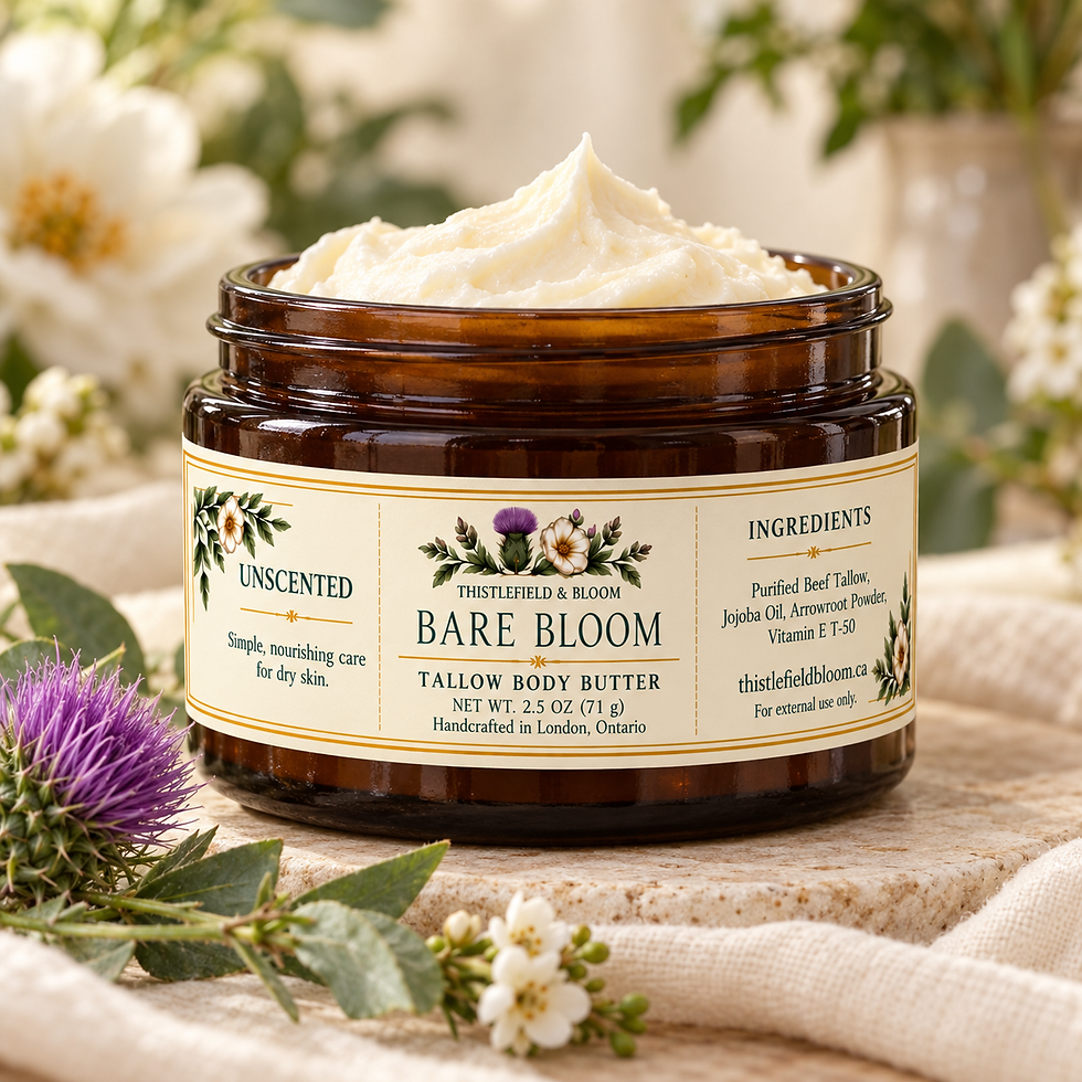 Bare Bloom Unscented Tallow Based Body Butter