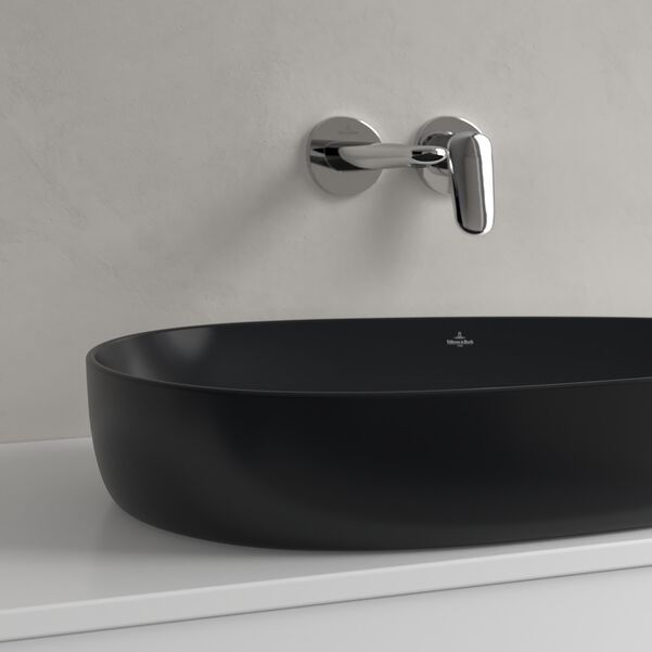 ภาพขนาดย่อ: Surface-mounted washbasin, 650 x 400 x 146 mm, without overflow