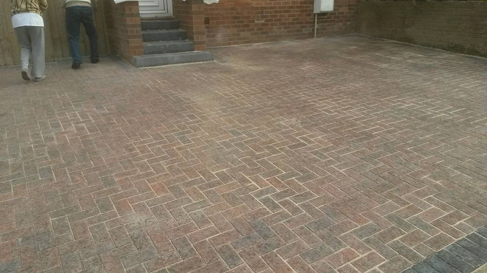 large Paved driveway install durham
