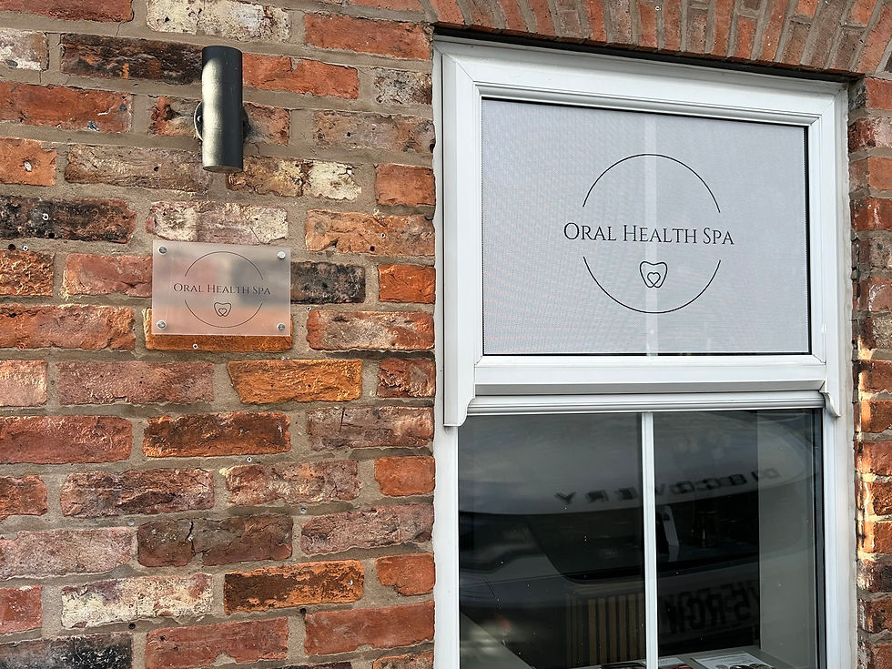 Sign for Oral Health Spa practice