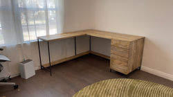L-Shape desk assembly service los angeles california