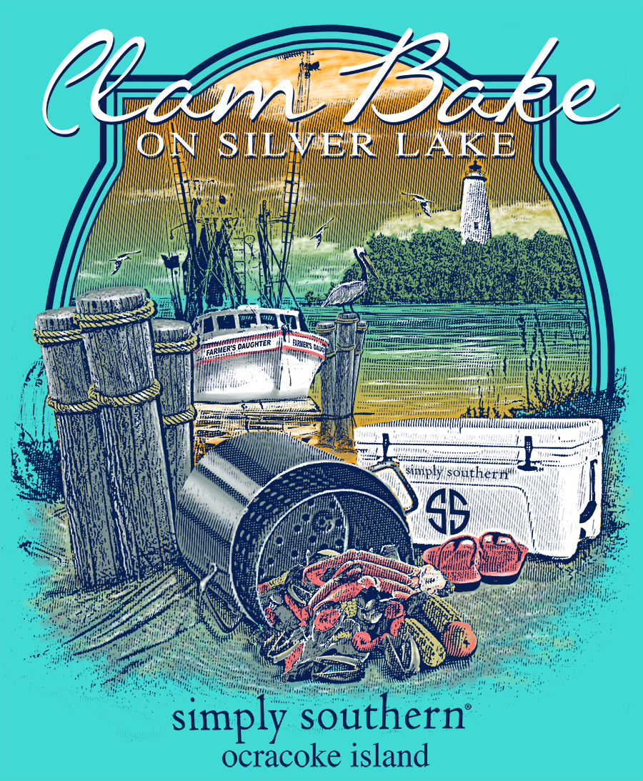 SS Clam Bake Wood Cut/Hatching Effect