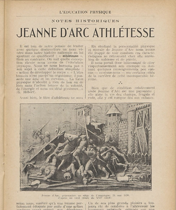Jeanne d'Arc athlétesse