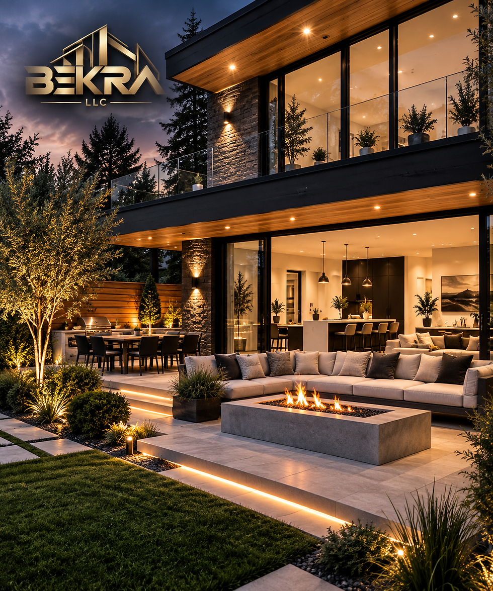 Modern interior home remodeling project by BEKRA LLC