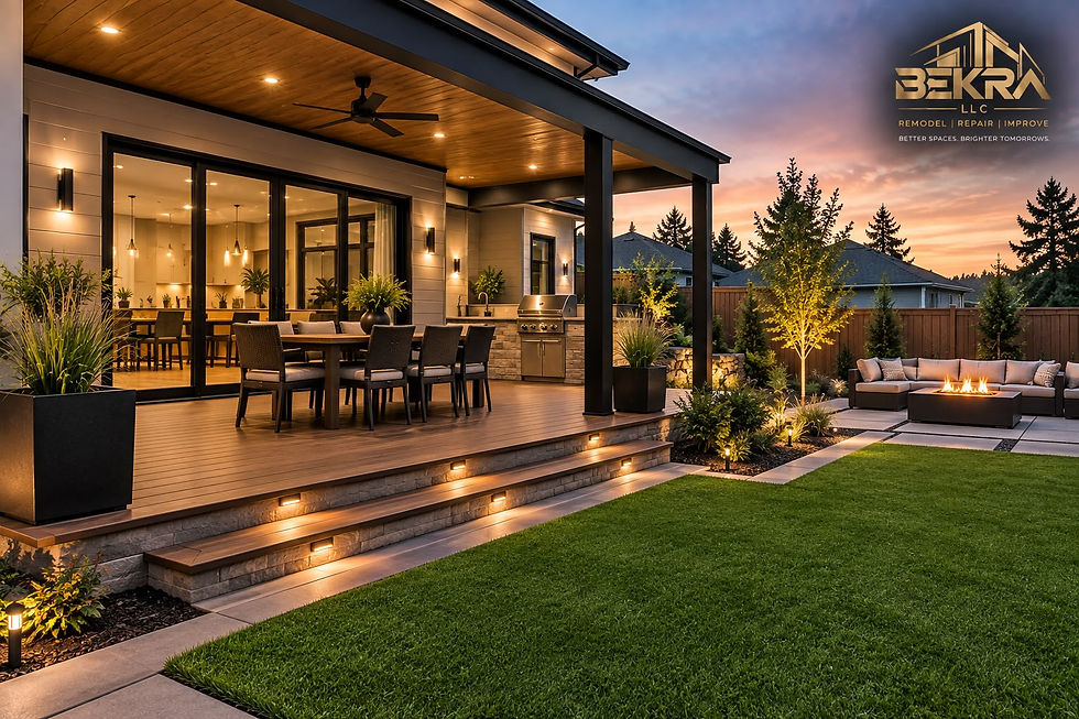 Deck and exterior home improvement project