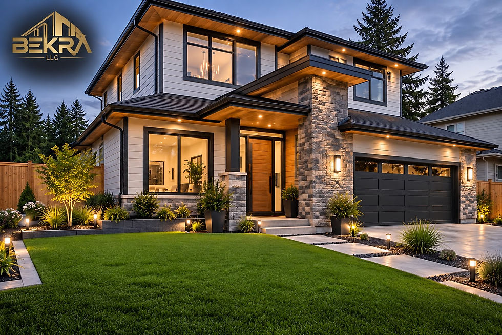 Exterior home repair and maintenance project
