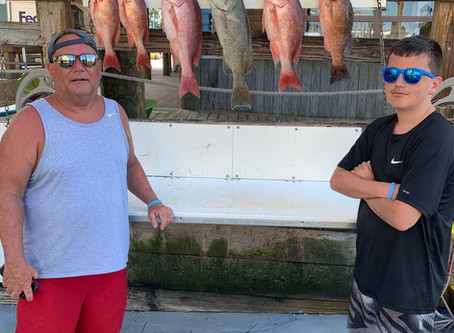 Red snapper season is here .