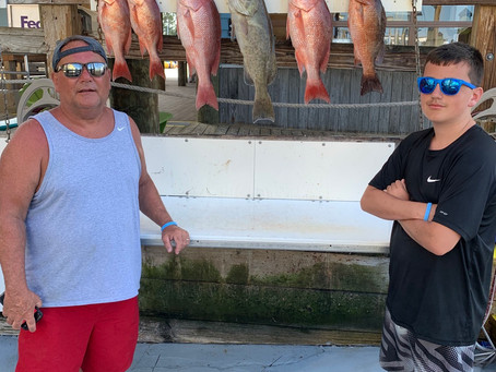 Red snapper season is here .
