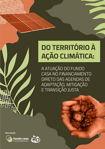 Capa da publicação Do território à ação climática, do Fundo Casa Socioambiental