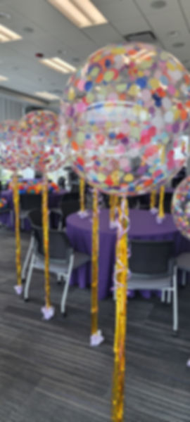 Confetti Bubble Balloon - Fully Customizable