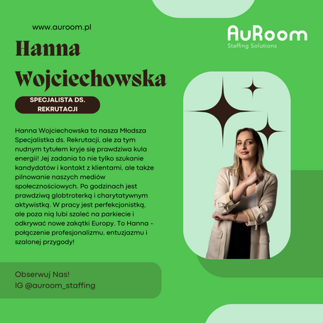 Hanna Wojciechowska: Gwiazda Rekrutacji, Wir Organizacji i Pasywna Globtroterka!