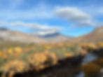 Kern River featuring Baker Peak in the background