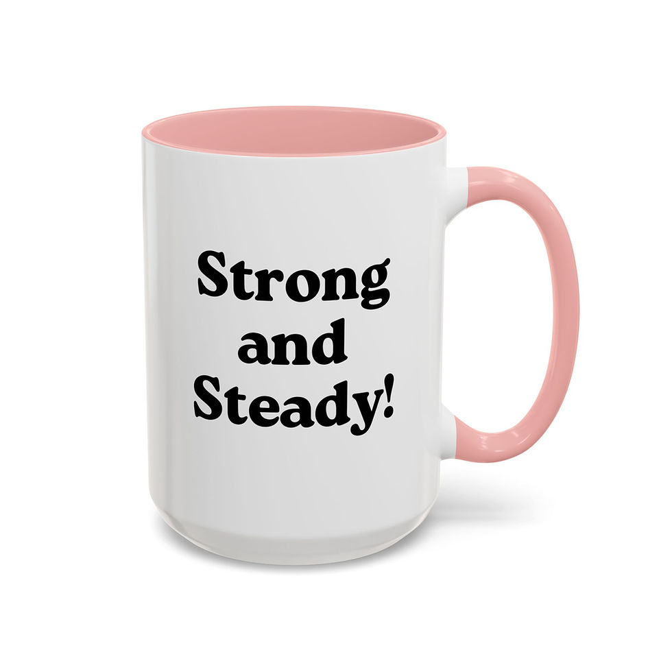 Thumbnail: The Lion and the Elephant Strong and Steady Accent Coffee Mug (11, 15oz)