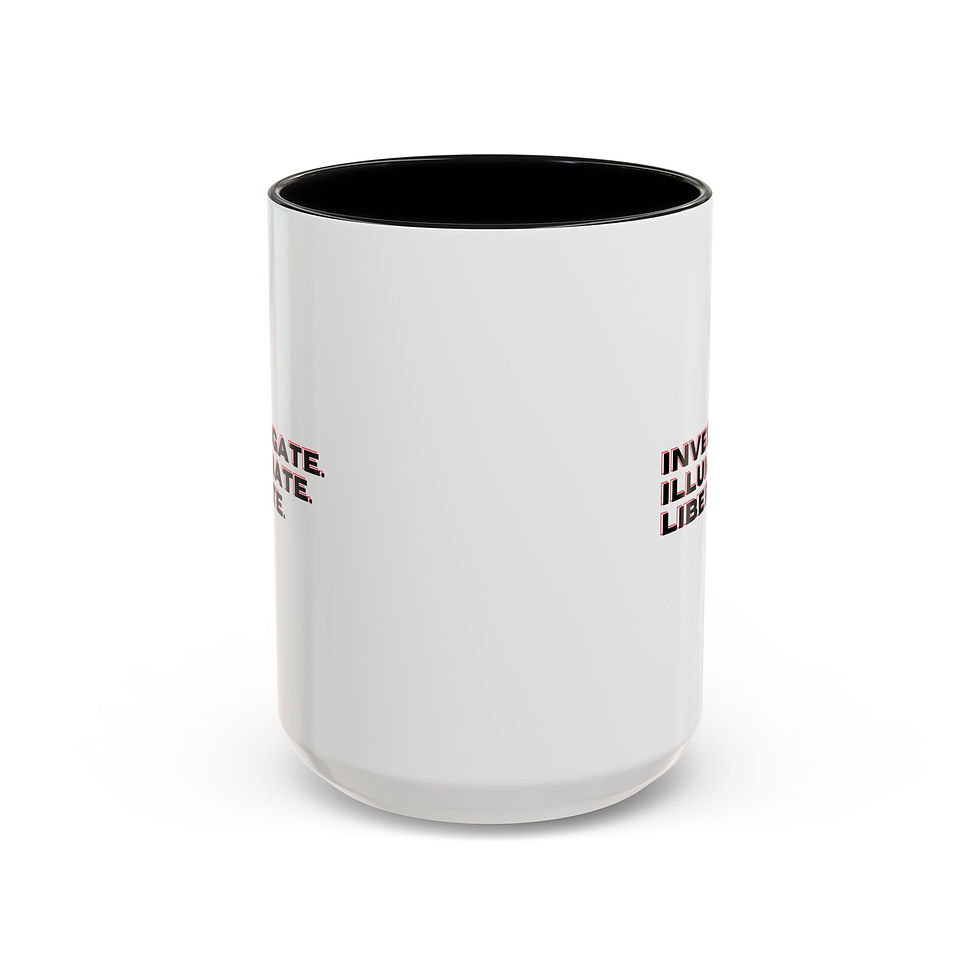 Thumbnail: TPD Coffee Mug - Investigate Illuminate Liberate Accent (11, 15oz)