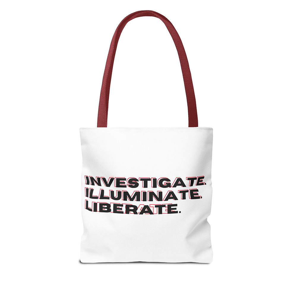 Thumbnail: TPD Tote Bag - Investigate Illuminate Liberate Tote Bag