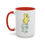 Thumbnail: The Lion and the Elephant Brave and Bold Accent Coffee Mug (11, 15oz)