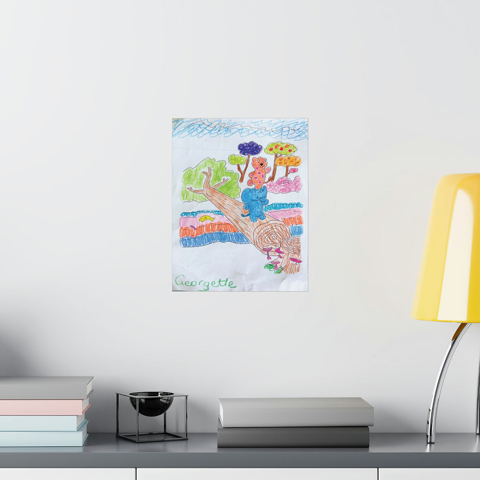 Thumbnail: Georgette Coloring Contest Matte Vertical Poster