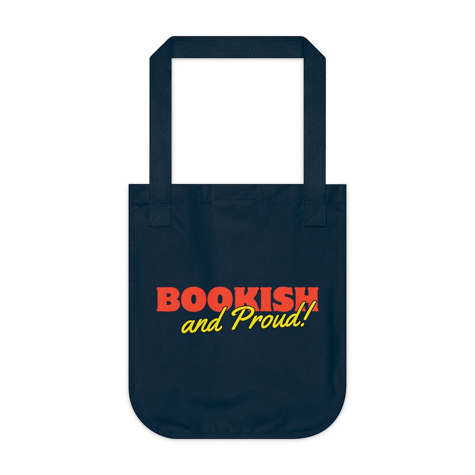 Thumbnail: Bookish and Proud! Organic Canvas Tote Bag