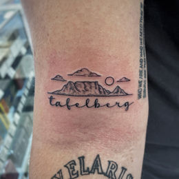 black and grey tattoo, done by tattoo artist Josh White in Cape Town