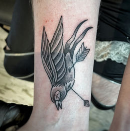 Black and Grey Tattoo by Tattoo Artist Josh White in Cape Town - Flash Piece