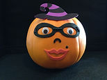 Using a variety of decorations we supply, such as googly eyes, stickers, shapes, and rhinestones, kids decorate a pumpkin that will last!