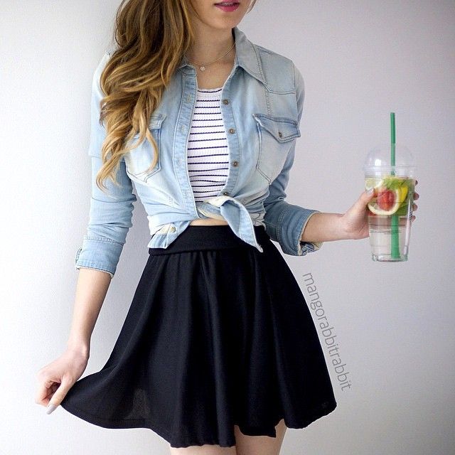 roupas tumblr para escola