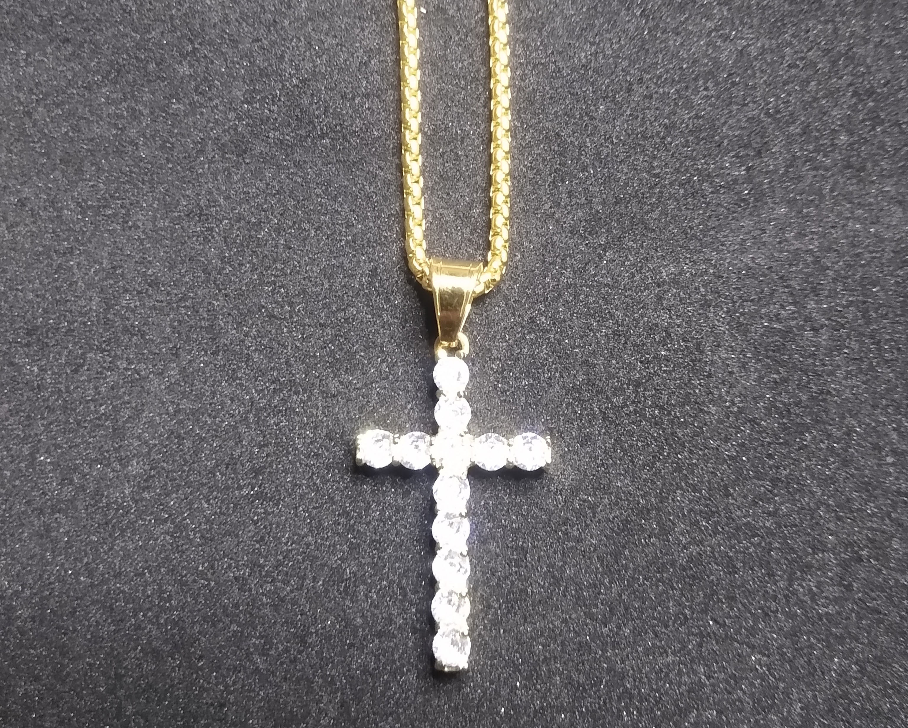 CZ Cross Necklace