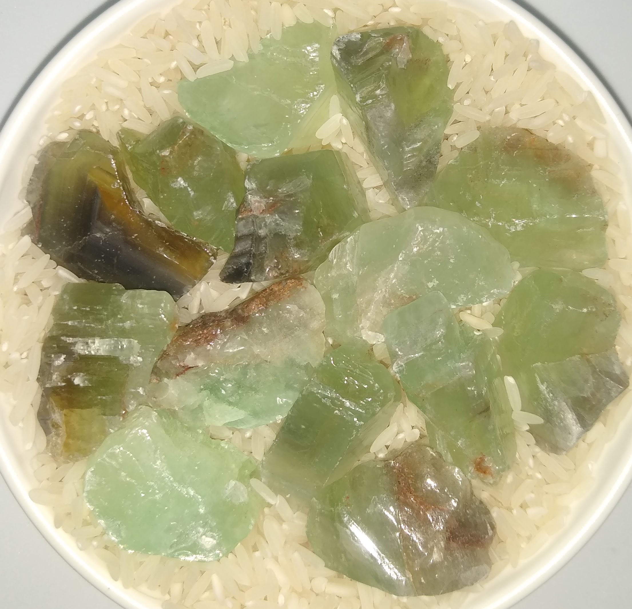 Rough Green Calcite