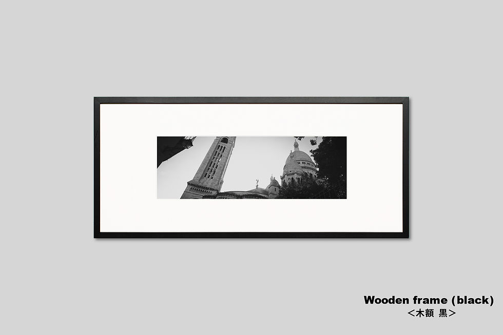 サムネイル： パリ,サクレクール寺院,インテリア,写真,フランス,額入り,額装,横長,オリジナルプリント,モノクロ,アートフレーム,フォトフレーム,おしゃれ,モダン,壁掛け,壁飾り,IGREBOW,GallerySB,新築祝い