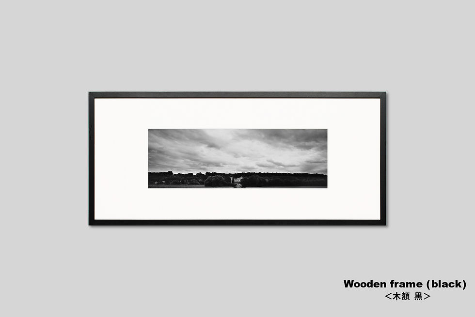 サムネイル： フランス,古城,城,インテリア,写真,風景,額装,モノクロ,横長,壁掛け,森,インテリアフォト,アート,額入り,オリジナルプリント,アートフレーム,フォトフレーム,おしゃれ,モダン,壁飾り,IGREBOW,GallerySB,新築祝い