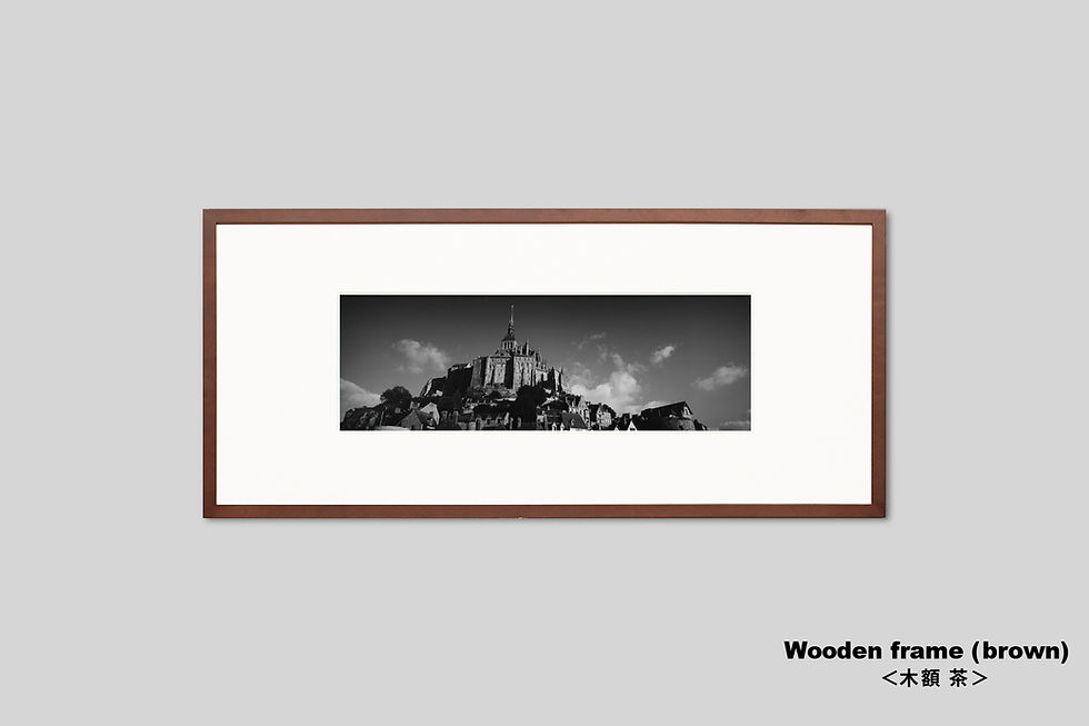 サムネイル： モンサンミッシェル,インテリア,写真,IGREBOW,額装,風景,横長,フランス,インテリアフォト,アート,額入り,オリジナルプリント,モノクロ,アートフレーム,フォトフレーム,おしゃれ,モダン,壁掛け,壁飾り,装飾,ウォールアート,新築祝い