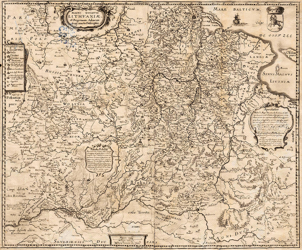 The Oddest Antique Map of Lithuania
