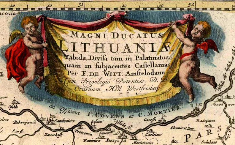 4th State: After 1721 Frederick de Wit/Covens & Mortier: "MAGNI DUCATUS LITHUANIÆ" Sanderus Antique Maps and Books: https://sanderusmaps.com/