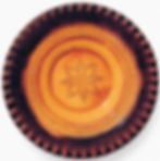 Decorative plate made by the late Polikarps Čerņavskis, Silajāņi ceramicist.