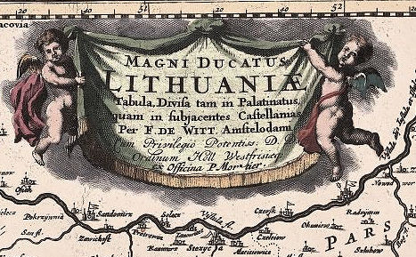 3rd State: 1710-21 Frederick de Wit/Pieter Mortier: "MAGNI DUCATUS LITHUANIÆ" Lithuania Poland Maps: https://lpmaps.lt/