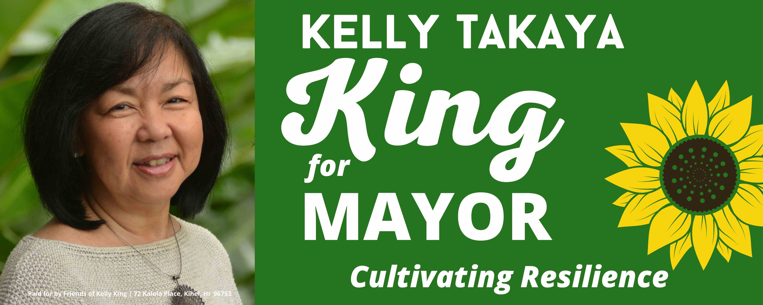 Kelly King for Mayor County of Maui Hawaiʻi
