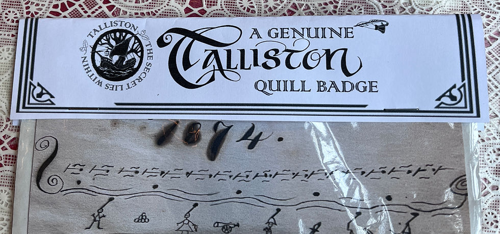 Miniatura: A Genuine Talliston Quill Badge