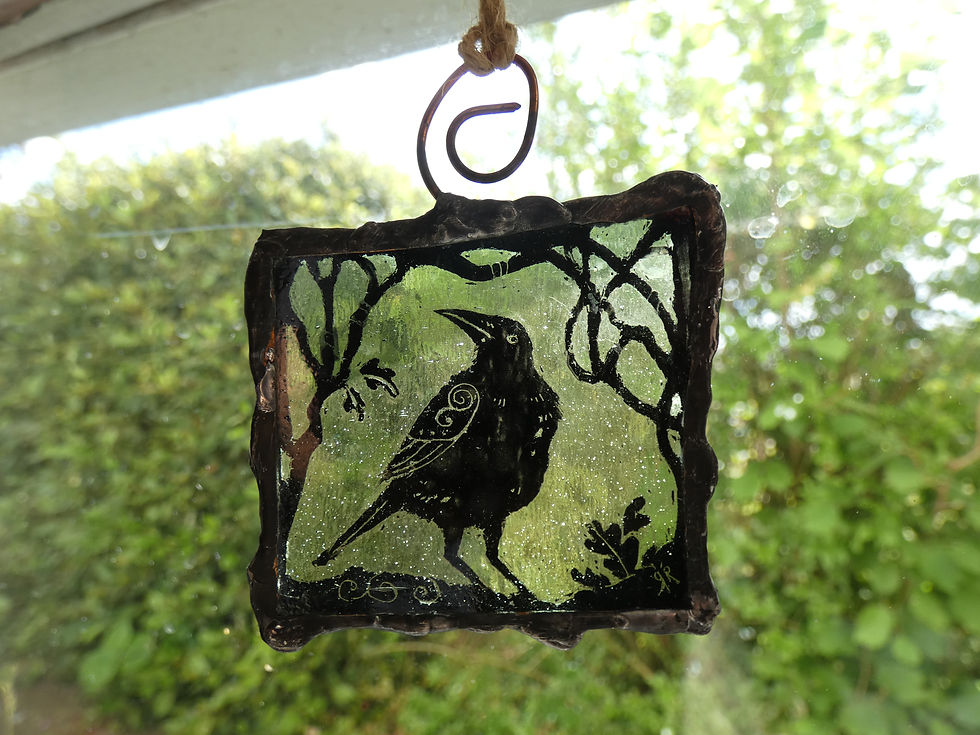 サムネイル： Stained Glass Light Catcher [Birds Edition]