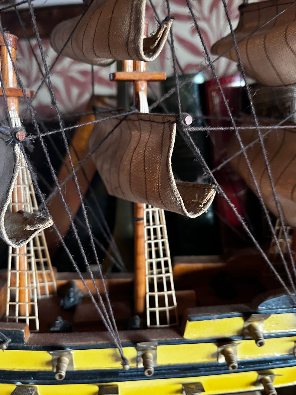 Miniatura: Vintage HMS Agamemnon Ship