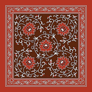 Miniaturbild: Luxury silk scarf [Ming Edition]