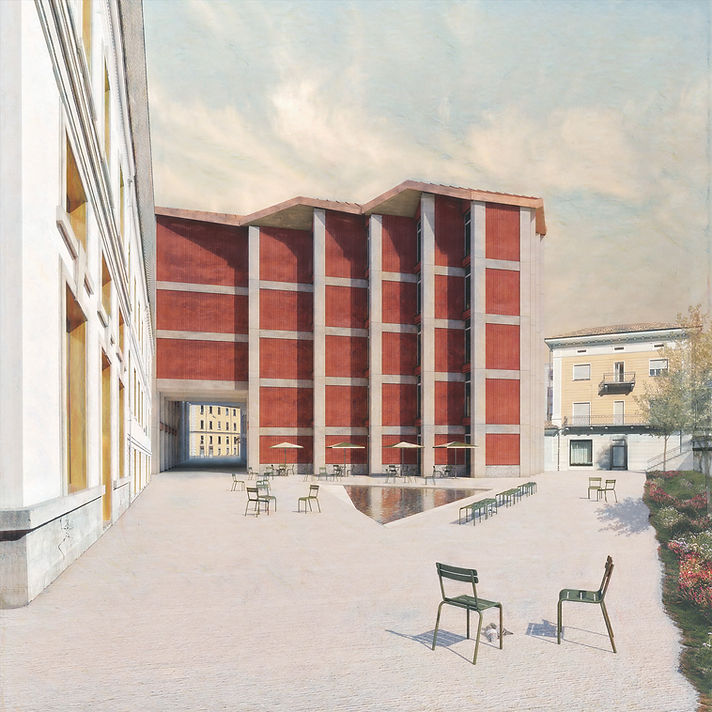 Visualisierung Westfassade
