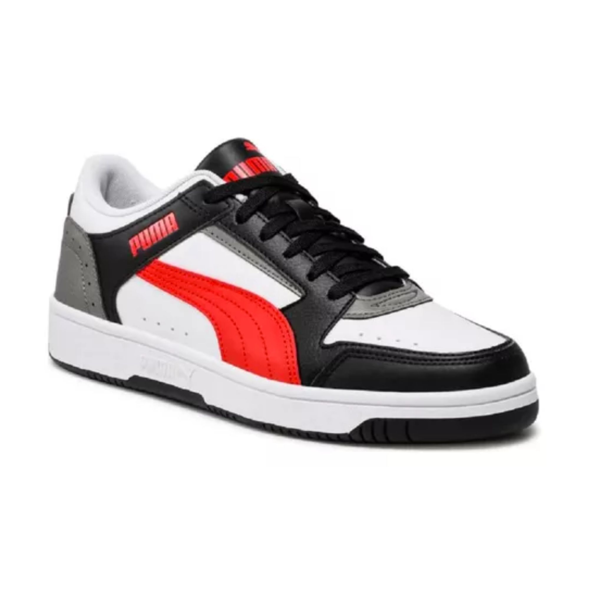 Tenis Puma Rebound Joy Low White/Black/Red E6